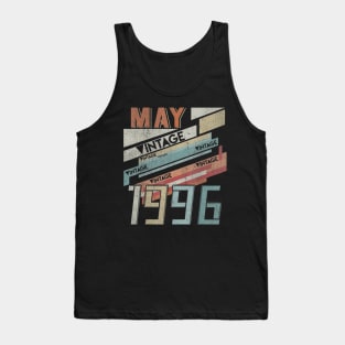 Born In MAY 1996 240th Years Old Retro Vintage Birthday Tank Top